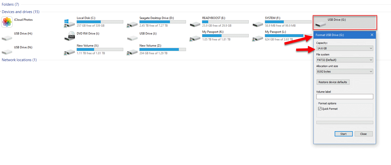 usbextreme drive format