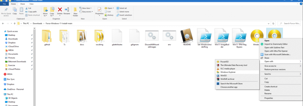 35 Right click and open with windows explorer